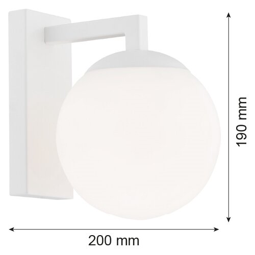  Argon 3733 - Zidna lampa ASPEN 1xE27/15W/230V bela Slike
