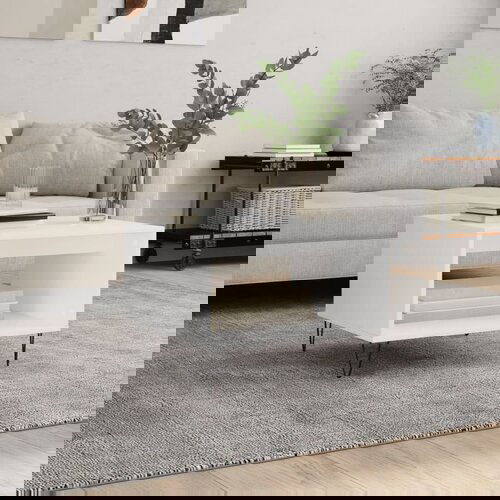 vidaXL Klubska mizica bela 60x50x40 cm inženirski les Cene