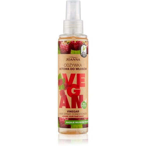 Joanna Vegan Raspberry Vinegar balzam v pr&amp;scaron;ilu za sijaj in mehkobo las 150 ml Slike