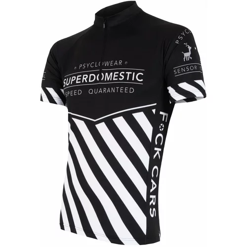 Sensor Men's Jersey Cyklo Superdomestic Black