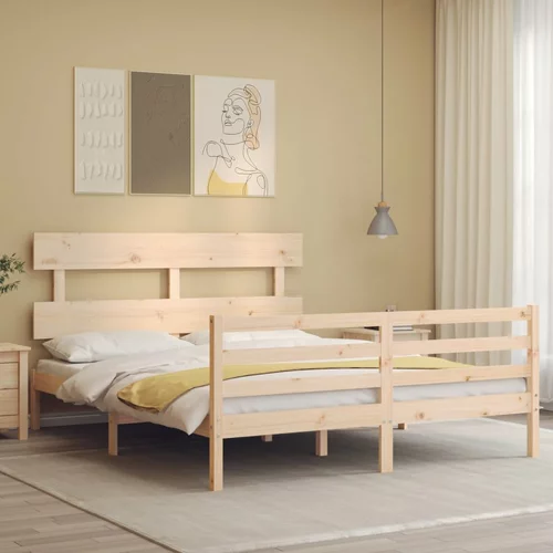  kreveta s uzglavljem 160 x 200 cm od masivnog drva