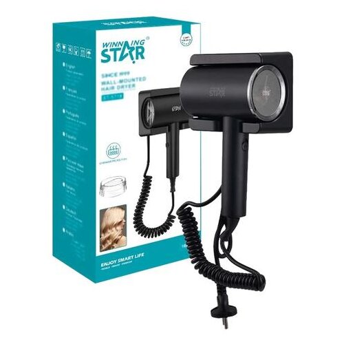 Fen WINNING STAR ST-5718-BK, 1600W, ZIDNA MONTAŽA, CRNI Cijene