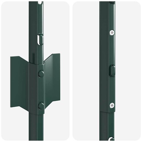  Ugrađeni stup za ogradu 5 pcs Zelena 160 cm Slike
