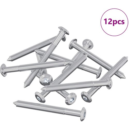 vidaXL Pohi&scaron;tveni vijaki 12 pcs srebrna M6 x 60 mm Jeklo, (5000163856) Cene