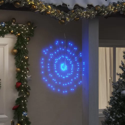  Božićna svjetla zvjezdani prasak 140 LED 4 k plava 17 cm