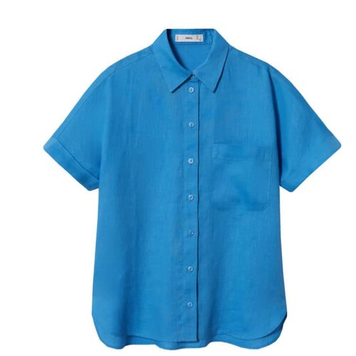 Mango Bluza &amp;#039;pai&amp;#039; pastelno modra Slike