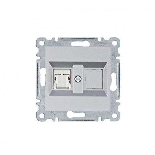 HAGER utičnica 1XRJ45 CAT.6 UTP lumina siva WL2152 Cijene