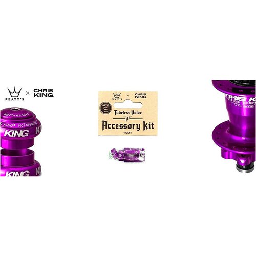 Peaty's Accessory Kit Tubeless Ventila 42Mm Violet Cijene