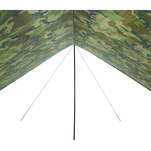 VidaXL Cerada za kampiranje maskirna 438x376x212 cm vodootporna Slike