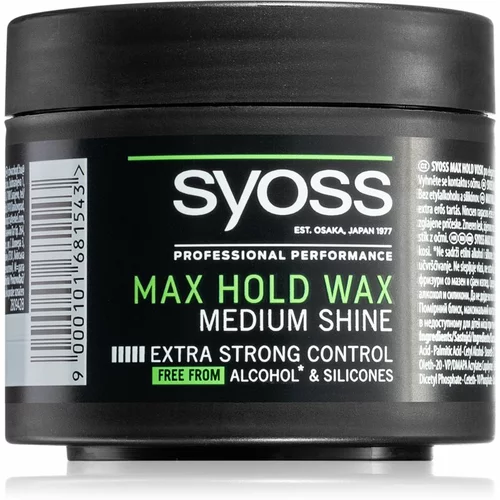 Syoss Max Hold vosak za stiliziranje s dodatno pojačanim učvršćivanjem 150 ml