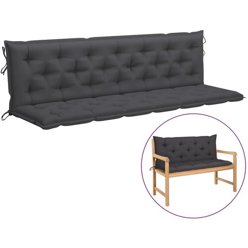 vidaXL Blazina za gugalnico antracitna 200 cm blago Cene