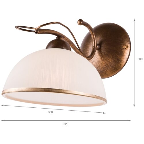  Zidna lampa COBRA 1xE27/60W/230V bronza/patina Slike