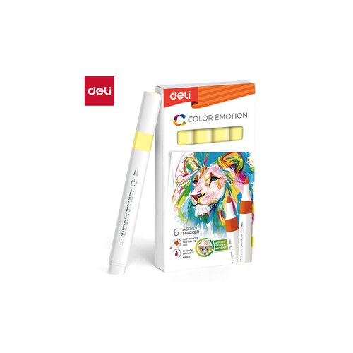 Deli MARKER AKRILNI LIMUN ŽUTI 63 COLOR EMOTION EC193A-Lemon Yellow Cene