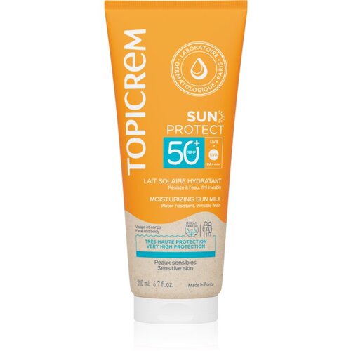 Topicrem Sun Protect Moisturizing Sun Milk SPF50+ vlažilni losjon za sončenje SPF 50+ 200 ml Slike
