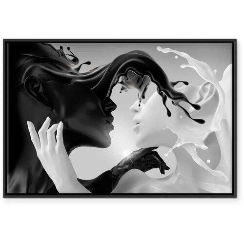  Slika - Tender Opposite (1 Part) Wide 60x40 U crnom drvenom okviru Cijene