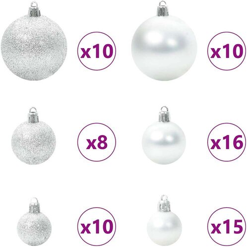 VidaXL Umjetno božićno drvce Zelena 240 cm PVC i Čelik i Plastika Slike