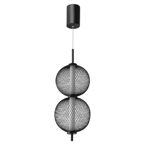  LED luster na lanku PUMA LED/10W/230V, prečnik 14 cm, crni Slike