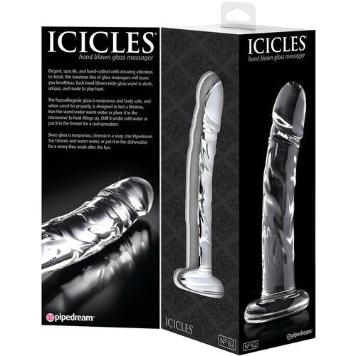 Icicles Stakleni dildo No 62 Slike