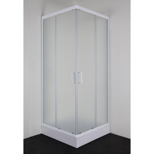 Sanotechnik kvadratna tu&amp;scaron; kabina z drsnimi vrati q-line 90x90x190 (BQ90WMN) Slike