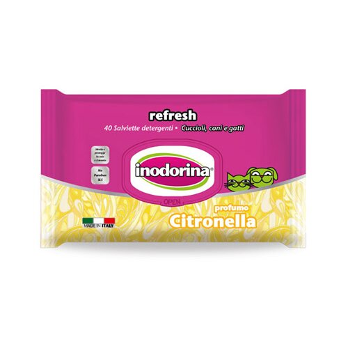 Inodorina Refresh Lemongrass vlažne maramice, 40 komada Cene