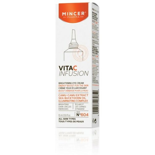 Mincer Pharma VITA C INFUSION N° 604 - Krema za izbeljivanje predela oko očiju 15ml Slike