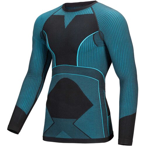 BRILLE muški aktivni veš Seamless Outdoor Top, Plavi Cene