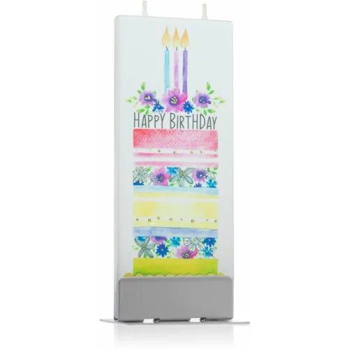 Flatyz Greetings Happy Birthday Cake ukrasna svijeća 6x15 cm