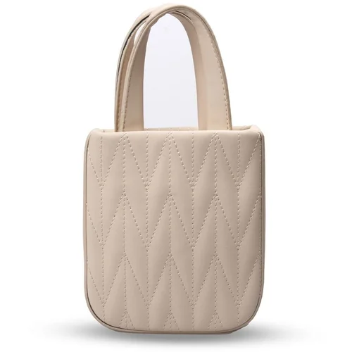 Mio Gusto Beige Color Mini Size Women's Hand and Shoulder Bag