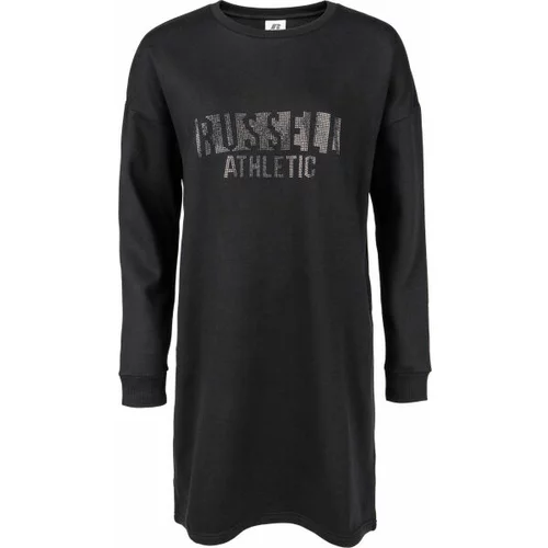 Russell Athletic PRINTED DRESS Haljina, crna, veličina