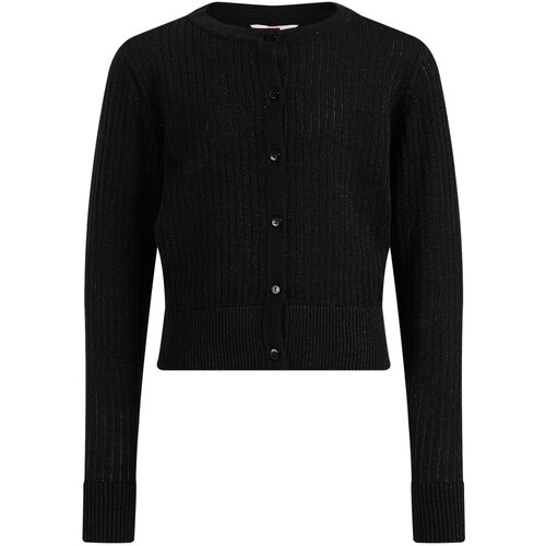 WE Fashion Pletena jopa črna Slike