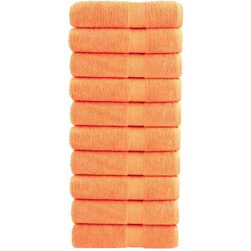 VidaXL Ručnici za ruke 10 kom narančasti 50x100 cm 600 gsm 100 % pamuk Slike