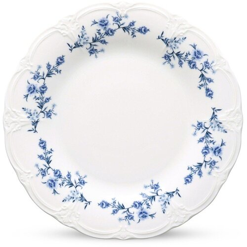 BonBistro Bijeli/plavi porculanski tanjur &oslash; 21 cm Retro &ndash; Cijene