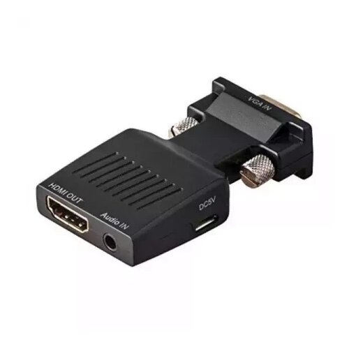 Linkom adapter-konvertor VGAM IN na HDMIF OUT + 3.5mm Slike