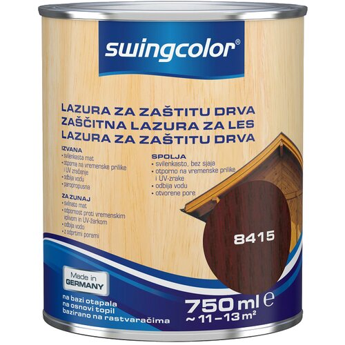 SWINGCOLOR Zaščitna lazura za les Swingcolor (barva: palisander, 750 ml) Cene