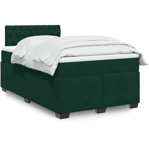 Box spring krevet s madracem tamnozeleni 120x200 cm bar&scaron;unasti Cijene