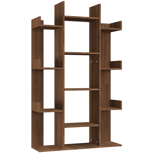 Maison Chic Knjižna omara - Knjižni regal rjav hrast 86x25,5x140 cm inženirski les, (21724711) Cene