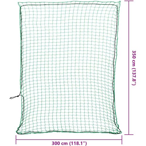 VidaXL mreža za prikolicu s elastičnim užetom zelena 3,5x3 m PP Slike
