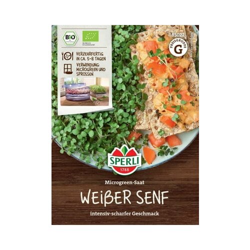 SPERLI bio Microgreen-semena &amp;quot;bela gorčica&amp;quot; Slike