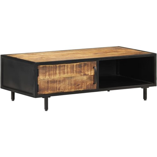 VidaXL Klubska mizica 105x50x35 cm robusten mangov les Slike