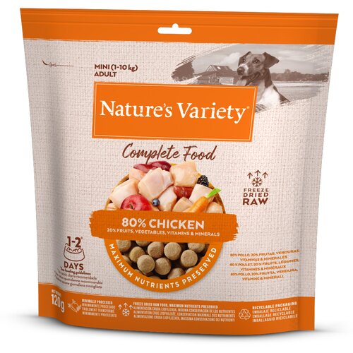 Nature’s Variety Mini liofilizirana popolna hrana za pse - Pi&scaron;čanec (120 g) Cijene
