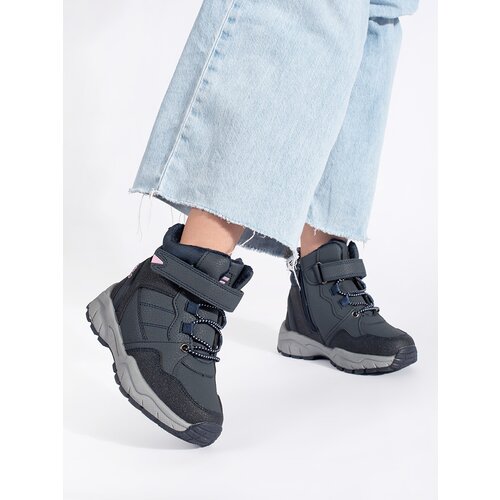 Shelvt Navy blue girls&amp;#039; insulated ankle boots Slike