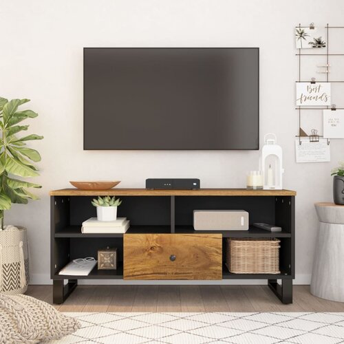 vidaXL TV omarica 100x33x46 cm trden mangov les in inženirski les Cene