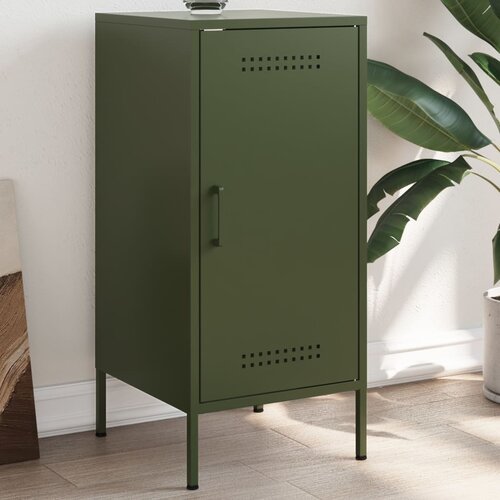 vidaXL Komoda olivno zelena 36x39x79 cm hladno valjano jeklo Cene
