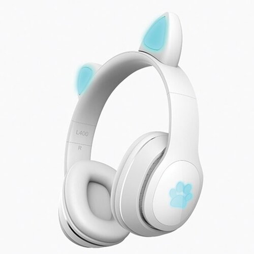 X Wave L400 white bluetooth slu&amp;scaron;alice stereo sa mikrofonom/v5.3/FM/Aux/microSD Slike