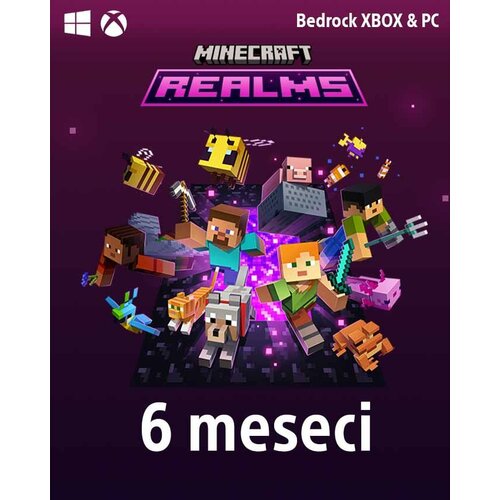 Mojang minecraft realms pretplata (playstation/xbox/pc/switch/android/ios) - 180 dana / digital Slike