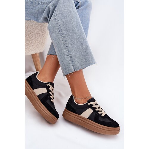 Boto Women&amp;#039;s Platform Sneakers Black Dovina Slike
