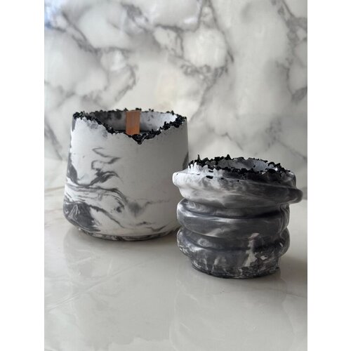 Aberto Design Set Mirisnih sveća 43ST, Sivo-beli Slike