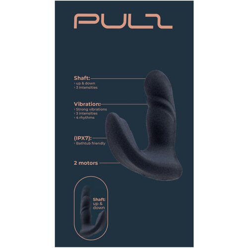 DREAMTOYS Pulz - potiskujući vibrator za parove s daljinskim upravljačem (tamno plavi) Slike