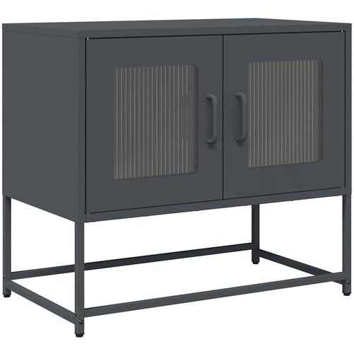 Maison Chic TV omarica - TV stojalo - Televizijska omarica antracit 68x39x60,5 cm Hladno valjano jeklo, (21699788) Slike