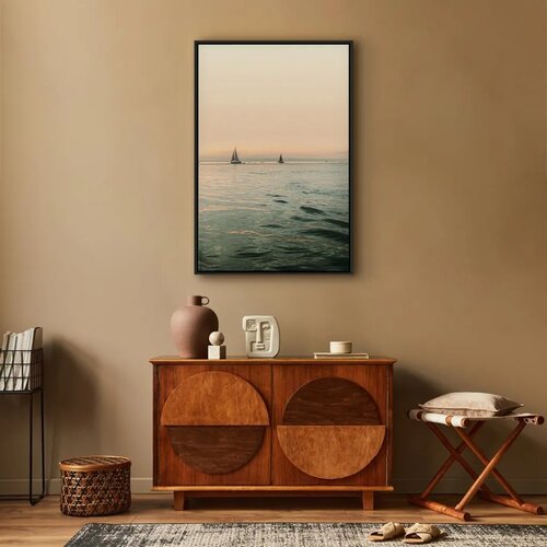  Slika - South Wind (1 Part) Vertical 40x60 U crnom drvenom okviru Slike